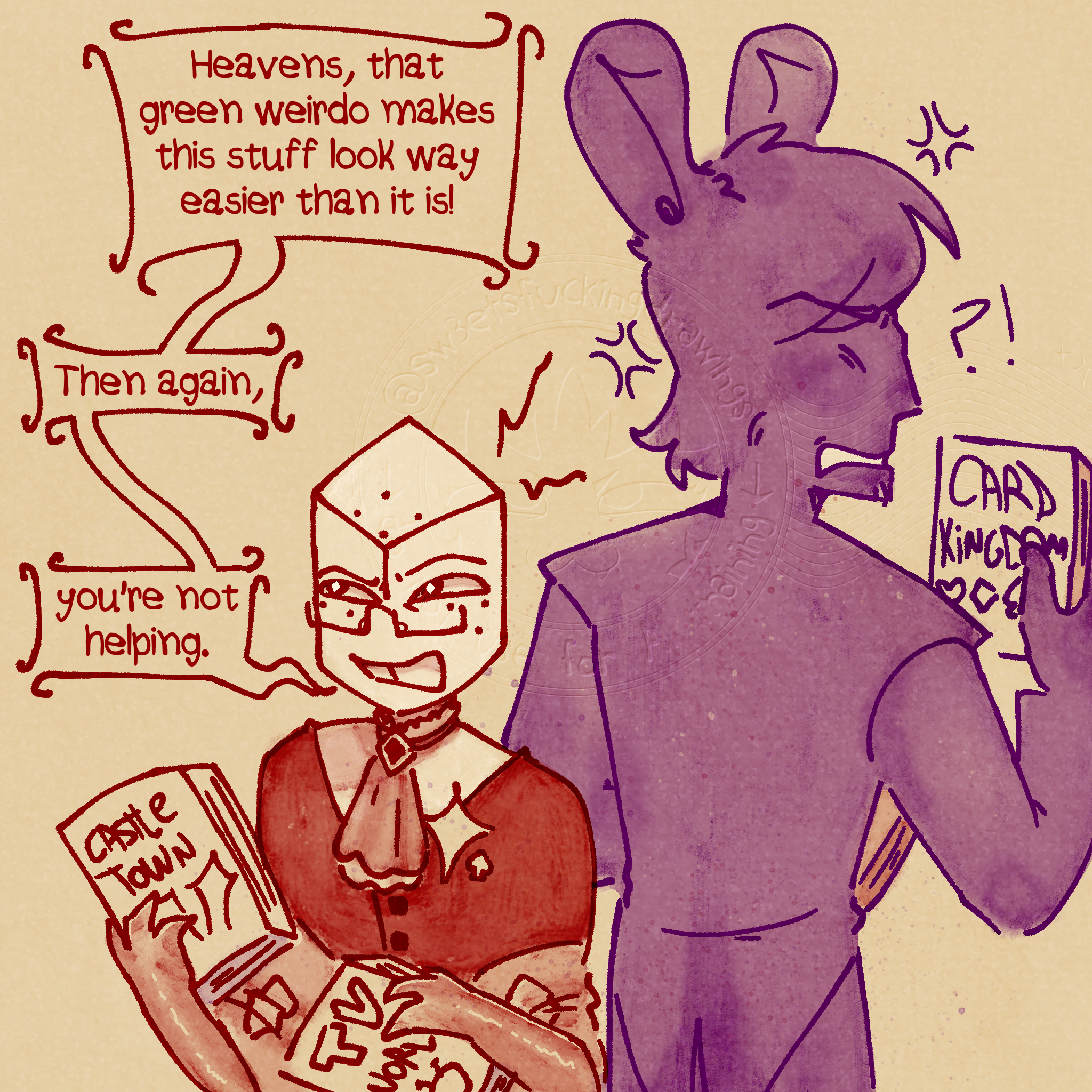 Kisa the pippins and Paix the shadowbunny